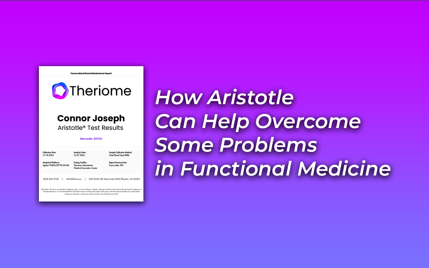 How Aristotle Can Help Overcome Some Problems in Functional Medicine